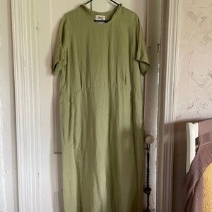 Flax long casual linen dress